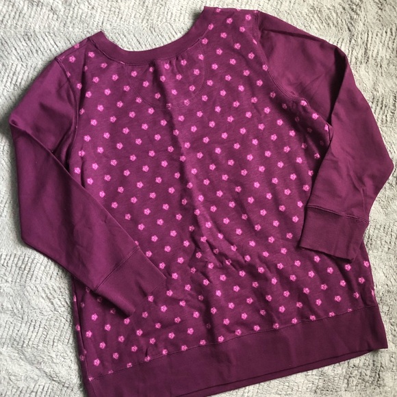 Woman Within Floral Sweatshirt - Picture 3 of 3